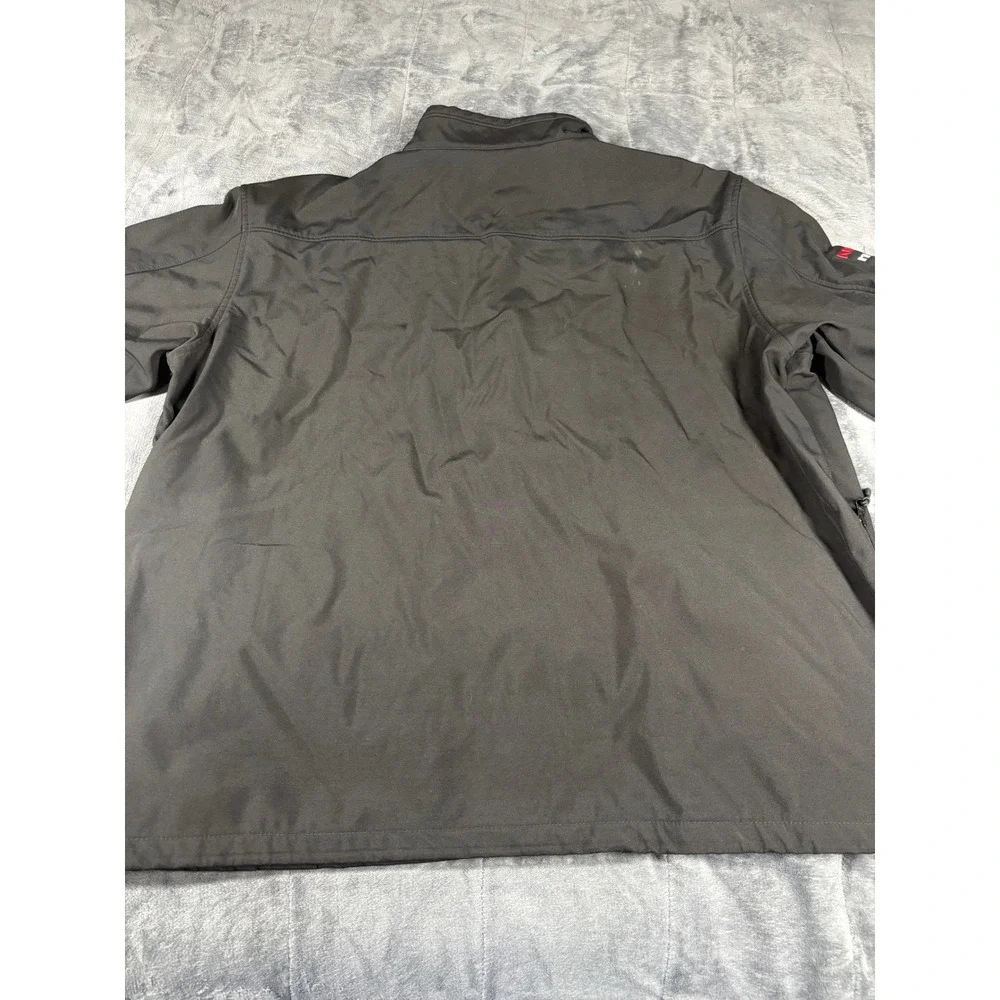 Clique Nissan Nismo Softshell Jacket Mens XXL Black Fleece Lined Full Zip 6547